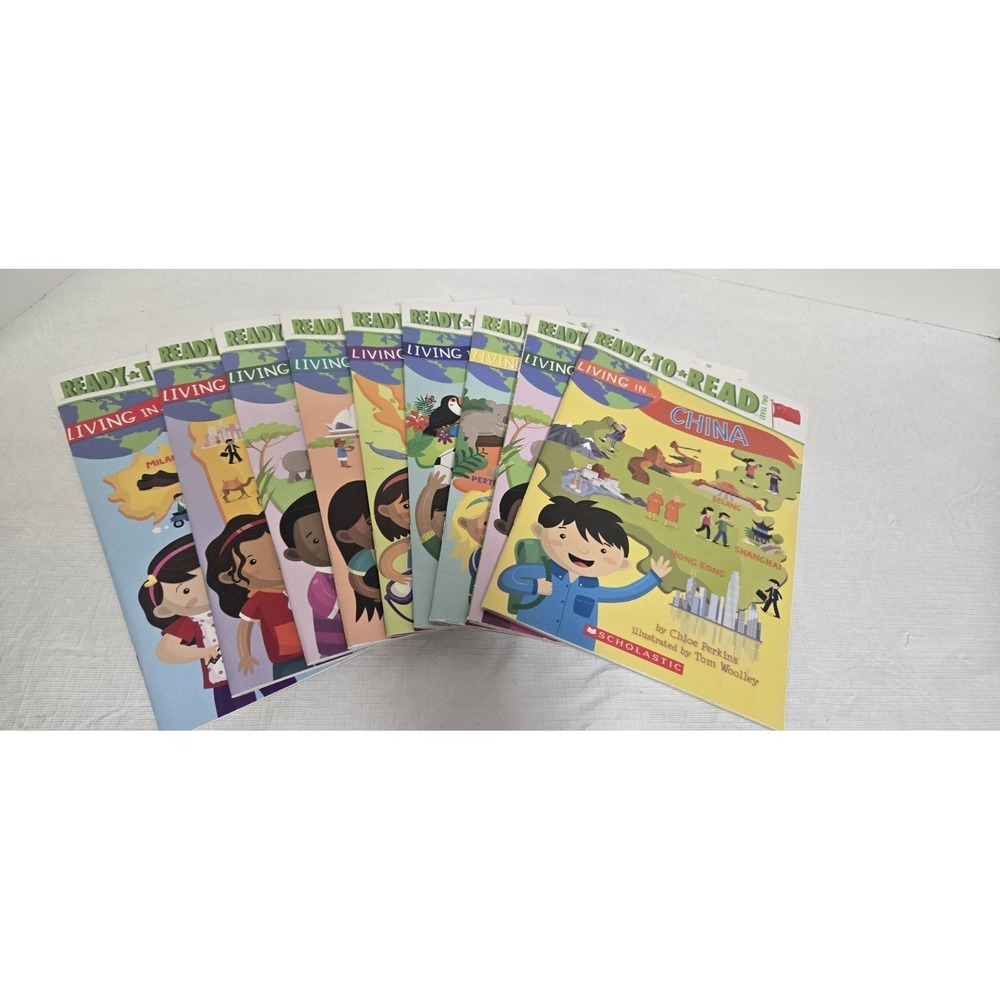 LOT OF 9 READY TO READ BOOKS Living In Series Torchlight Level Two Scholastic